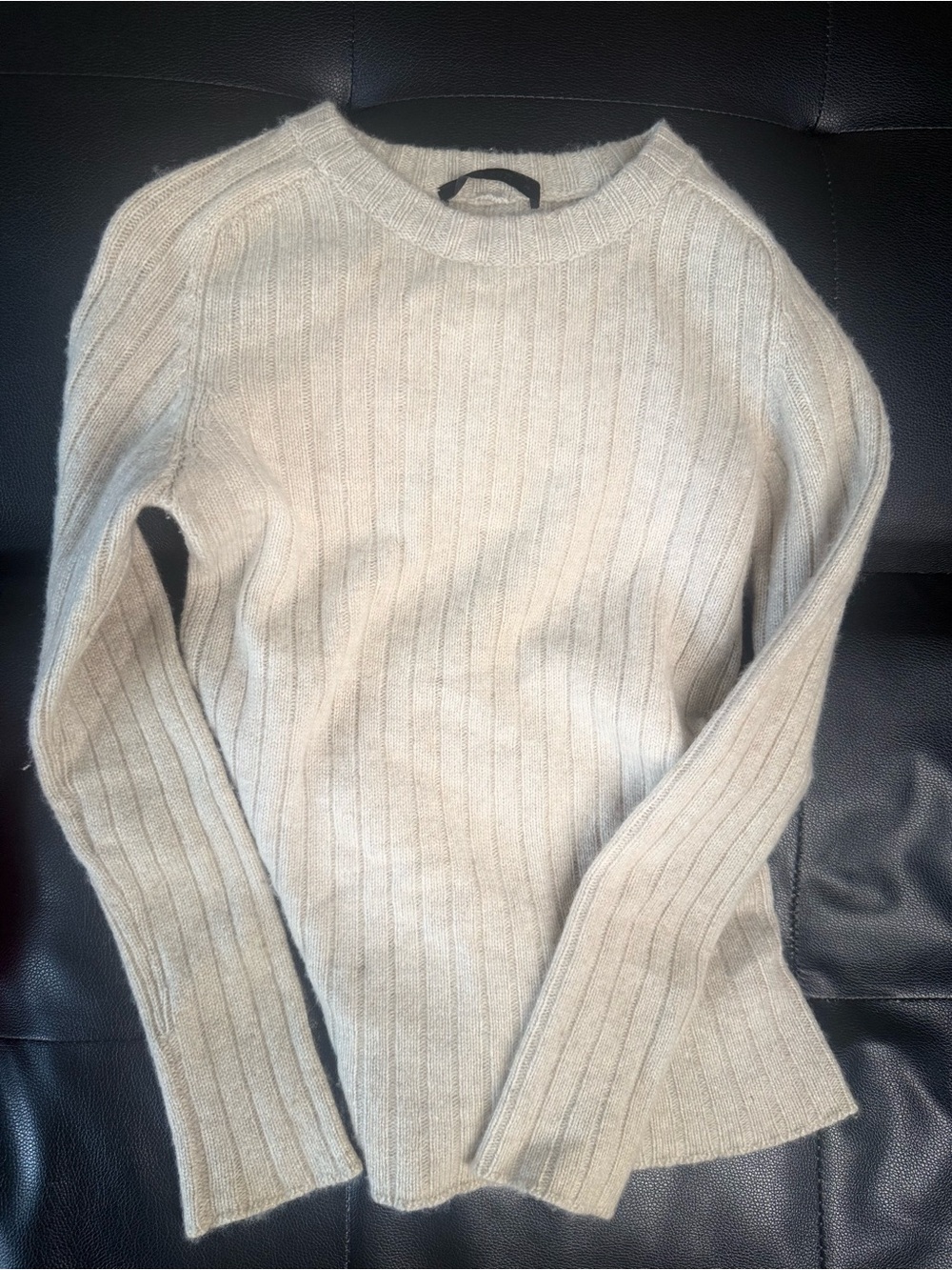100% Cashmere The Row Ribbed Knit Sweater- Size xs